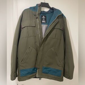 Green firefly winter coat